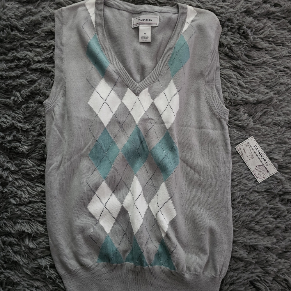 Argyle vest